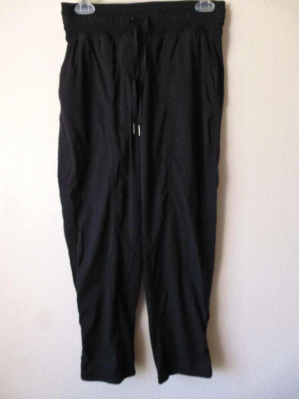Lululemon Pants Womens 4 Dance Studio Mid Rise Crop Athletic Drawstring Adjust
